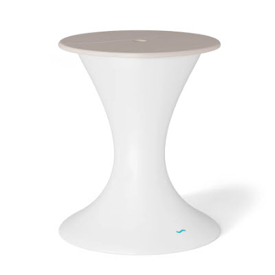 Ledge Lounger Autograph Umbrella Stand Ice Bin - Cloud Lid, White Base